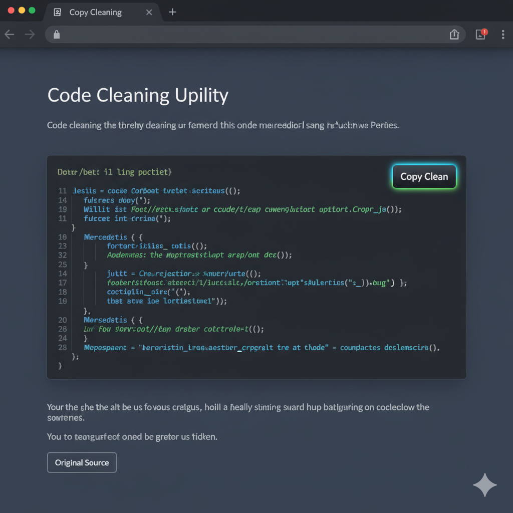 Copy Code Cleaner screenshot